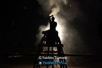 手筒花火の撮影